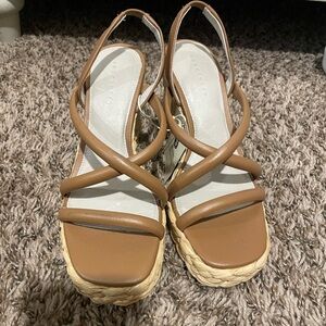 Sanctuary Women's Wilder
Leather Espadrille Wedge Sandal Brown